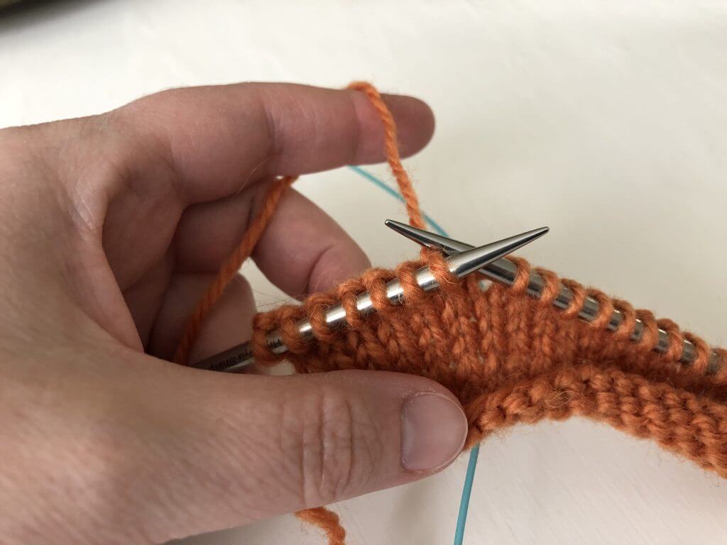 Knitting backward is key to avoiding purl stitches in stockinette, learn the technique today! It's also handy for knitting entrelac and following a chart.