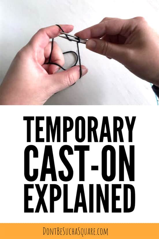 Provisional Cast-ons are temporary cast-ons that's crazy useful. Click to learn more!
#Knitting #Provisionalcast-on #Provisional #Cast-on #temporary #KnittingHack #KnittingTips #LearnToKnit