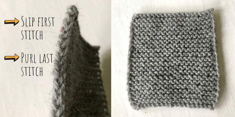 Knitting neat edges – slipping stitches