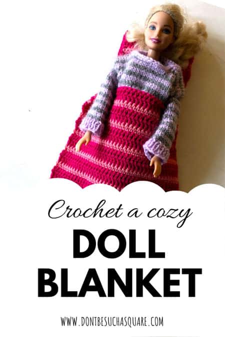 Crochet a cozy Doll Blanket –  Free Crochet Pattern
This pattern is super easy to crochet, perfect for beginners or even kids learning to crochet. Starting out with a small project makes it easy to finish!
#CrochetPattern #Barbie #BarbieCrochetPattern #BarbieBlanket #BeginnerProject