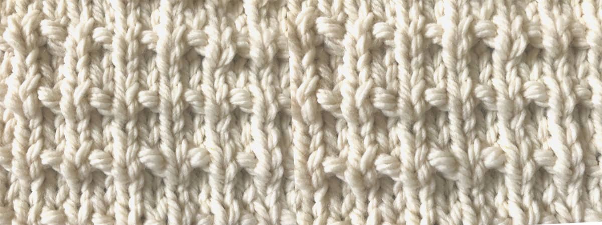 How to knit the andalusian knitting stitch