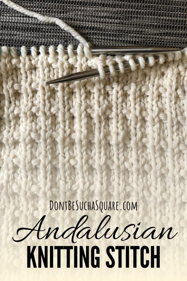 How to knit the andalusian knitting stitch