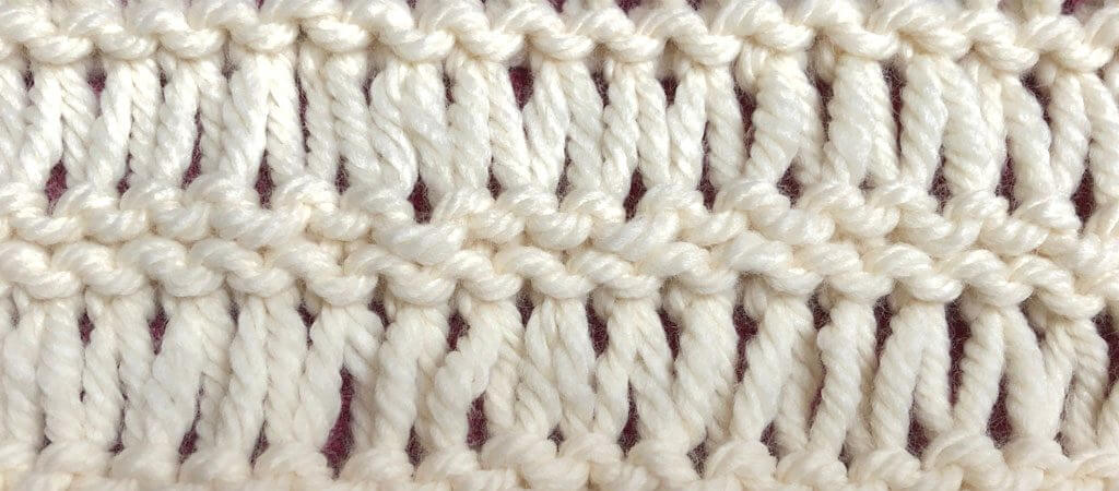 double yarn over garter stitch