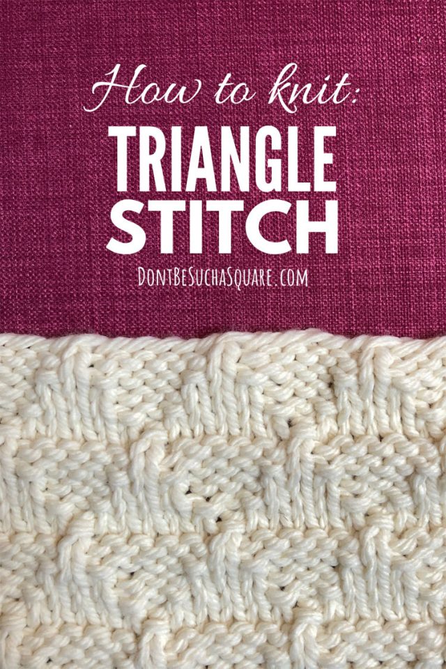 Learn how to knit triangle knitting stitch pattern
A textured stitch pattern! #KnittingStitch #Triangle #Knitting