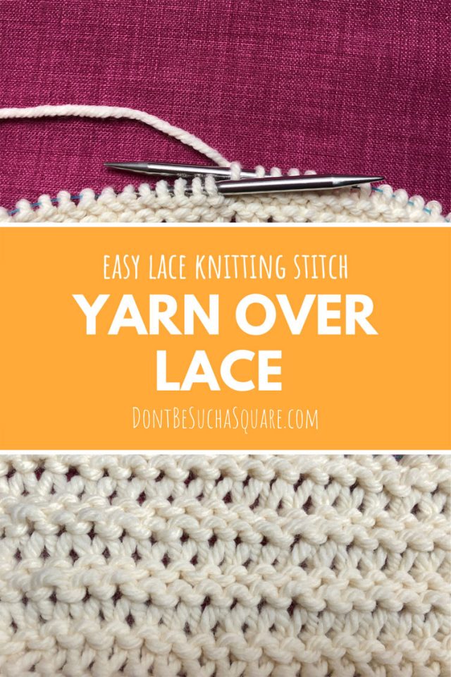 Yarn over lace stitch