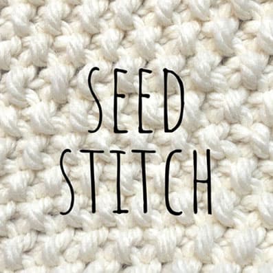 Seed stitch knitting pattern