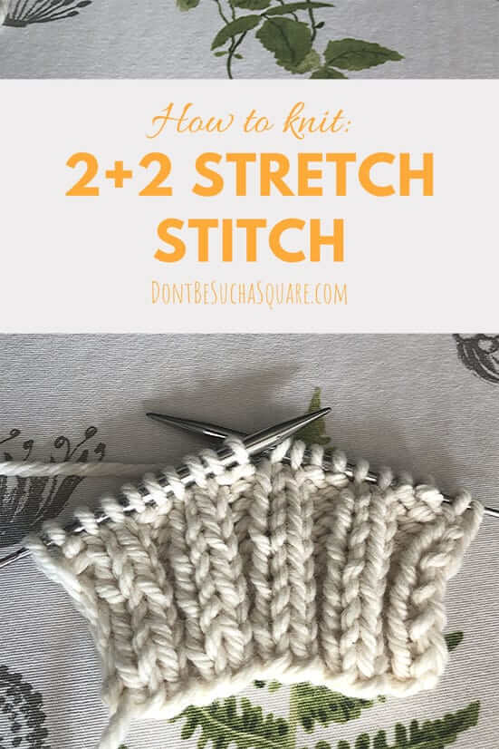 2+2 ribbing knit stitch