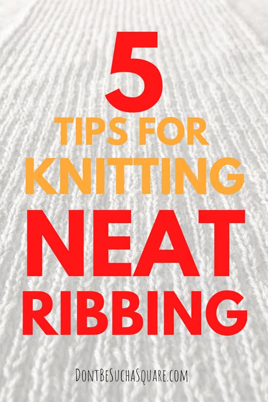 graphic: 5 tips for neat ribbing