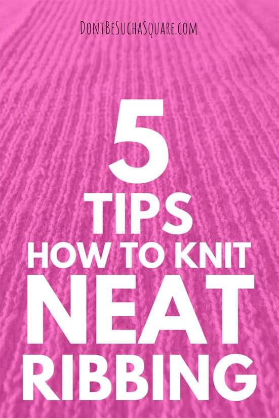 graphic 5 tips for neat ribbing