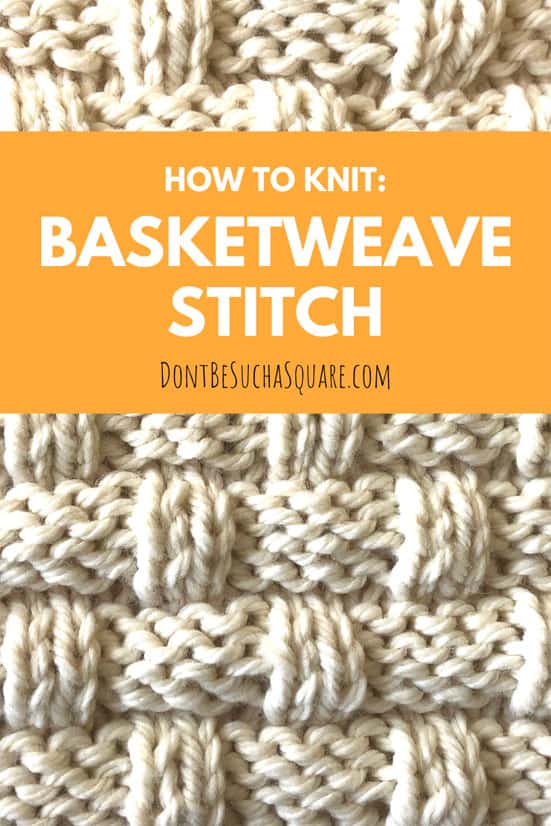 How to knit the basketweave stitch