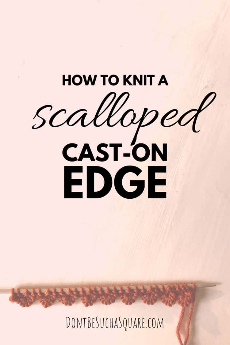 Scalloped cast-on edge