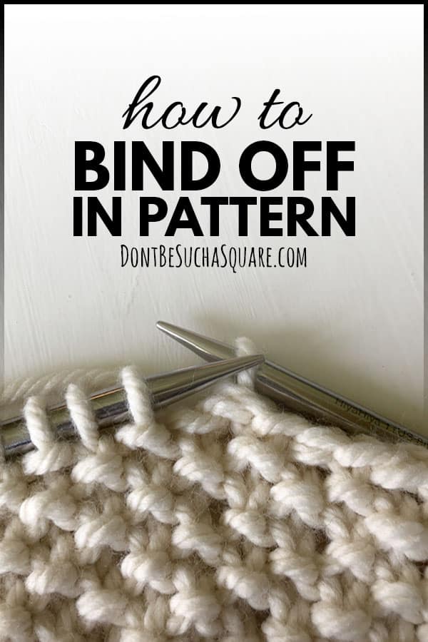 How to bind off knitting in pattern