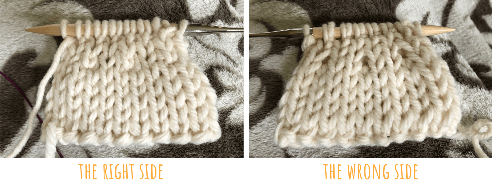 How to increase when knitting double stockinette