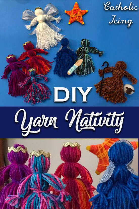 diy yarn doll nativity scene