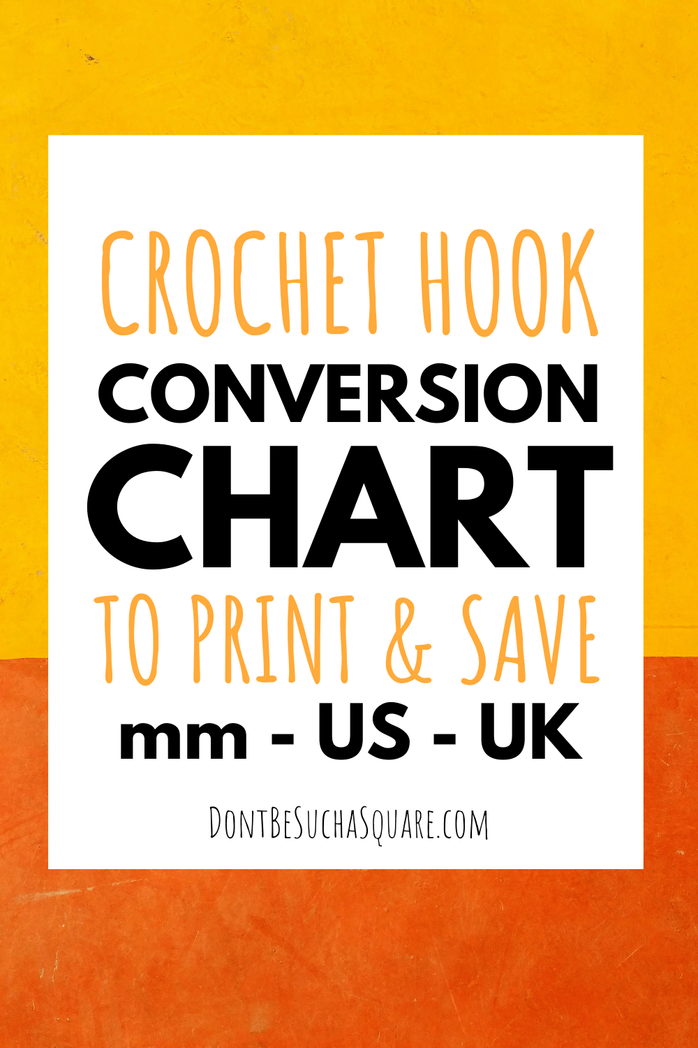 crochet hook conversion chart