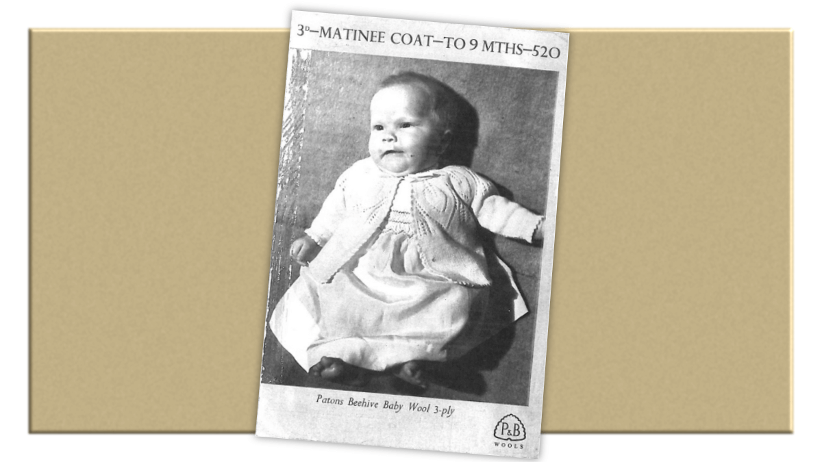 Vintage matinee coat knitting pattern