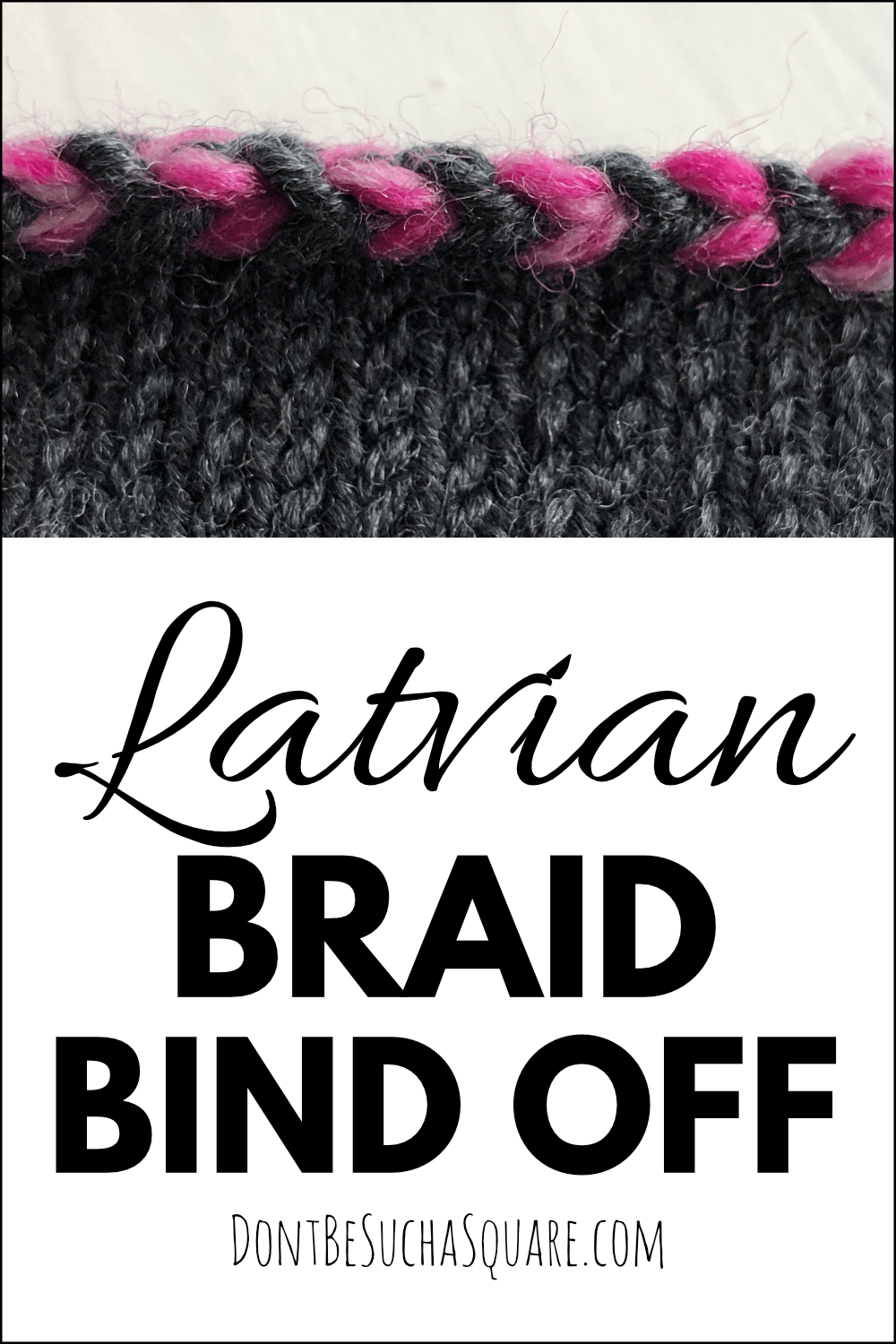 Knitting tutorial: Latvian braid bind off