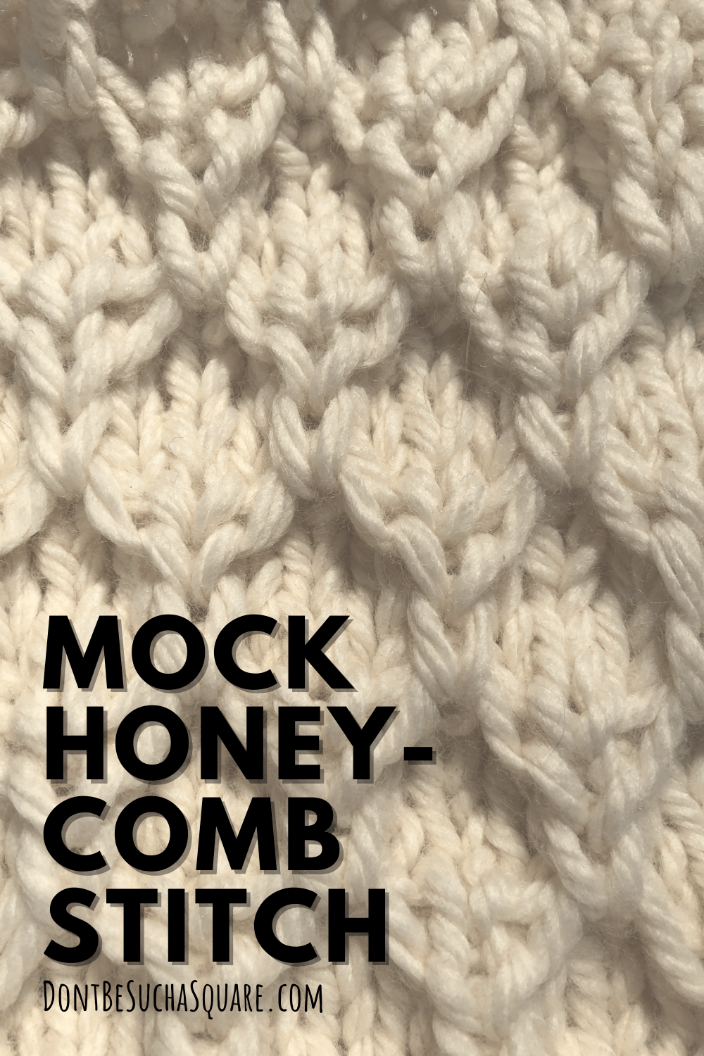 A picture of Mock honeycomb knitting stitch pattern